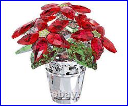 Swarovski Crystal Poinsettia Large #1139997 Brand Nib Flowers Red Christmas F/sh