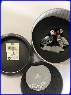 Swarovski Crystal Puffins Birds Figurine 261643 A 7621 NR 000 008 with Box estate