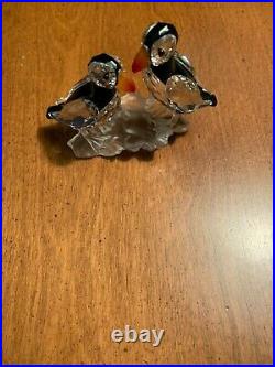 Swarovski Crystal Puffins Figurine withCOA
