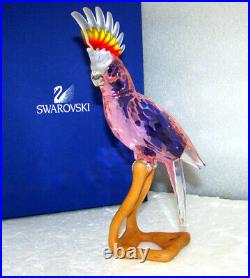 Swarovski Crystal Red Cockatoo 718565 Paradise Birds Mib Box With Certificate