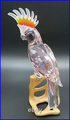 Swarovski Crystal Red Cockatoo Paradise Bird #718565 MINT