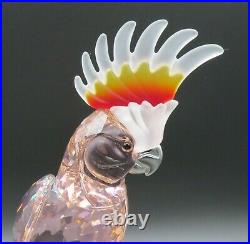 Swarovski Crystal Red Cockatoo Paradise Bird #718565 MINT
