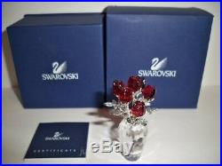 Swarovski Crystal Red Roses 627098 Bnib Coa