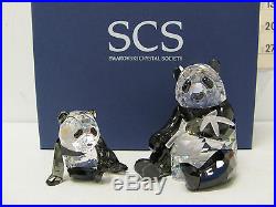Swarovski Crystal SCS 2008 Pandas Endangered Wild Life figurines Retired