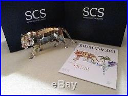 Swarovski Crystal SCS 2010 TIGER L. E. Figurine BNIB COA Retired ERV. $750.00