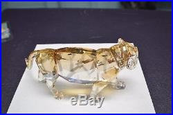 Swarovski-Crystal-SCS-2010-Tiger-1003148 GOLDEN TIGER FIGURINE RETIRED