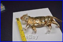 Swarovski-Crystal-SCS-2010-Tiger-1003148 GOLDEN TIGER FIGURINE RETIRED
