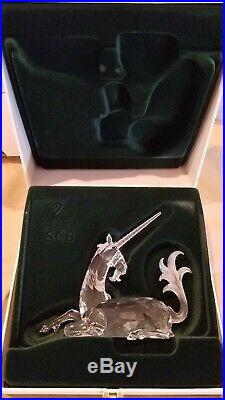 Swarovski Crystal SCS FABULOUS CREATURES 1996 The UNICORN Mint in Box, COA