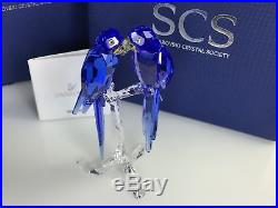 Swarovski Crystal SCS HYACINTH MACAWS 2014 LIMITED EDITION MIB #5004730 Birds
