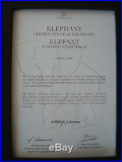 Swarovski Crystal SCS LIMITED EDITION The Elephant BNIB MINT 2006 Retired RARE Swarovski Crystal SCS LIMITED EDITION The Elephant BNIB MINT 2006 Retired RARE