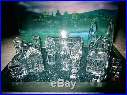 Swarovski Crystal SILVER CITY Figurine 7/11 pc. MIB COA RARE Retired ERV. $775++