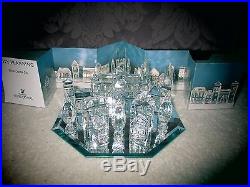 Swarovski Crystal SILVER CITY Figurine 7/11 pc. MIB's COA RARE Retired ERV. $775