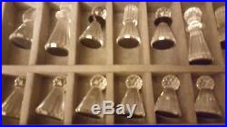 Swarovski Crystal Silver Chess Set in Original Case (NEW)