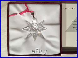 Swarovski Crystal Snowflake Ornament 1991 Silver Top N. America First in Series