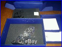Swarovski Crystal Soulmate Lion Figurine $1090 brand new in box