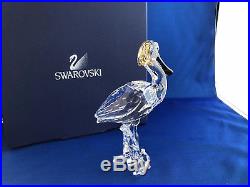 Swarovski Crystal Spoonbill Bird Figurine 931746 Mint IOB with Outer Box & Cert