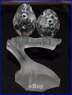 Swarovski Crystal Togetherness Lovebirds, Scs 1987 Annual Figurine