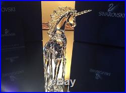 Swarovski Crystal Unicorn NEW in BOX/COA! #630119 / 7550 013 Retired, Swan logo
