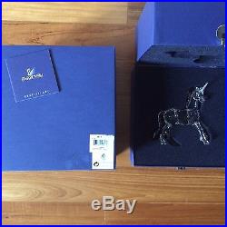 Swarovski Crystal Unicorn NEW in BOX/COA! #630119 / 7550 013 Retired, Swan logo