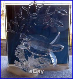Swarovski Crystal Wonders of the Sea Turtles Eternity Sculpture Mint in Box