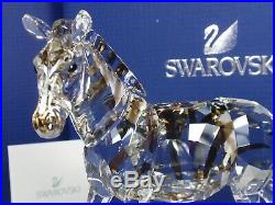 Swarovski Crystal Zebra Retired 2012 Mib #1050853