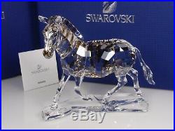 Swarovski Crystal Zebra Retired 2012 Mib #1050853