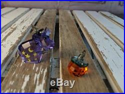 Swarovski Crystal decor cow halloween pumpkin set lovlots magic mo 1139968 2012