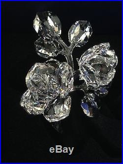 Swarovski Crystals Roses 890285 Retired In 2010 Brand New In Box Authentic Coa