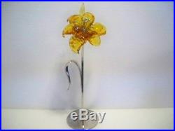 Swarovski Dillia Topaz Exotic Flower 850597 Retired Bnib Coa