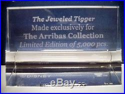 Swarovski Disney Arribas Jeweled Tigger With Title Plaque & Display Bnib