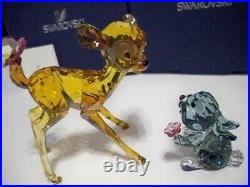 Swarovski Disney Bambi & Thumper Color Version Set 5004688 & 5004689 Bnib