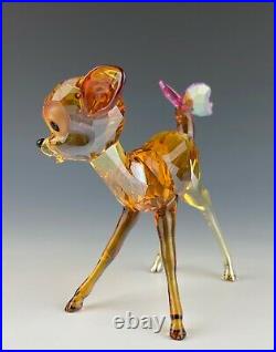 Swarovski Disney Bambi With Butterfly Mint In Box RETIRED RARE