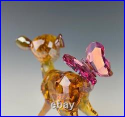 Swarovski Disney Bambi With Butterfly Mint In Box RETIRED RARE
