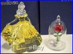 Swarovski Disney Belle & Enchanted Rose From Beauty And The Beast Bnib