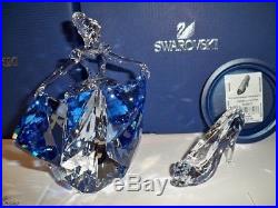 Swarovski Disney Cinderella & Cinderella Slipper Retired 089525 & 5035515 Bnib