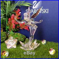 Swarovski Disney Collection Crystal Figurine Tinker Bell WithStar Plaque BOX/COA