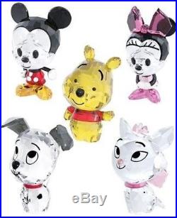 Swarovski Disney Cuties Collection Set Mickey Minnie Pooh Lucky & Marie Bnib