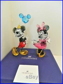 Swarovski / Disney Mickey Mouse Celebration & Minnie, #5376416 / 5135891 Nib