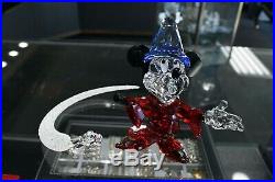 Swarovski Disney Sorcerer Mickey Crystal Figurine Austria withOriginal Box