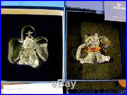 Swarovski & Disney Walt Crystal Figurine Dumbos & Timothy collection /BOX/COA