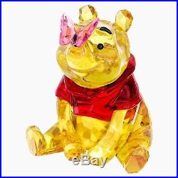 Swarovski Disney Winnie The Pooh Bear With Butterfly Crystal Figurine 5282928