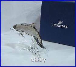 Swarovski Dolphin Mother Fish Crystal Figurine Authentic MIB 5043617
