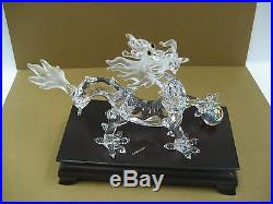 Swarovski Dragon with wooden stand and Crystal Ball Authentic MIB 238202