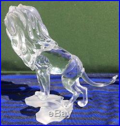 Swarovski Faceted Crystal King Lion Figurine, Rare Encounters Series, Retired