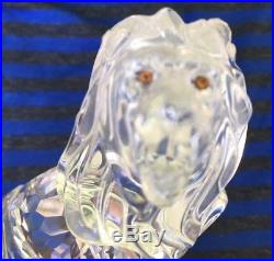 Swarovski Faceted Crystal King Lion Figurine, Rare Encounters Series, Retired
