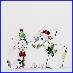Swarovski Figurine Lovlots 2020 Holiday Mo and Ricci Moose MO 5540695