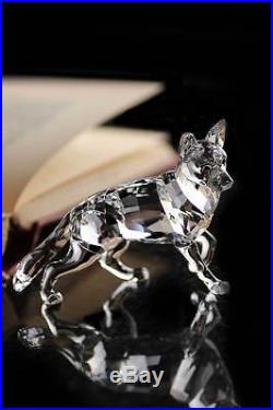 Swarovski German Shepherd Dog Brand New In Box #5135912 Cute Crystal Clear F/sh