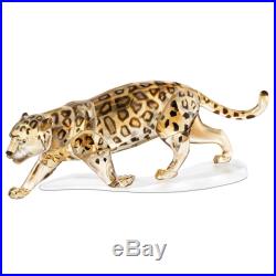 Swarovski Golden Crystal Figurine JAGUAR Wildlife Safari #5268836 New