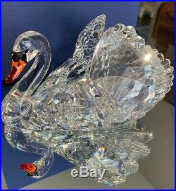 Swarovski Graceful Swan Large Clear Crystal Red Beak #1141713