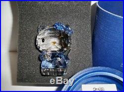Swarovski Hello Kitty Blue Bow 142933 Retired Very Rare Bnib